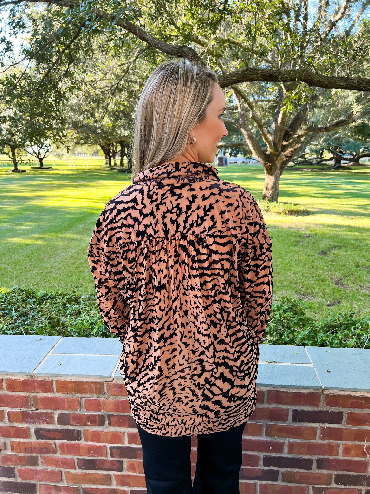Velvet Leopard Top - Southern Belle Boutique