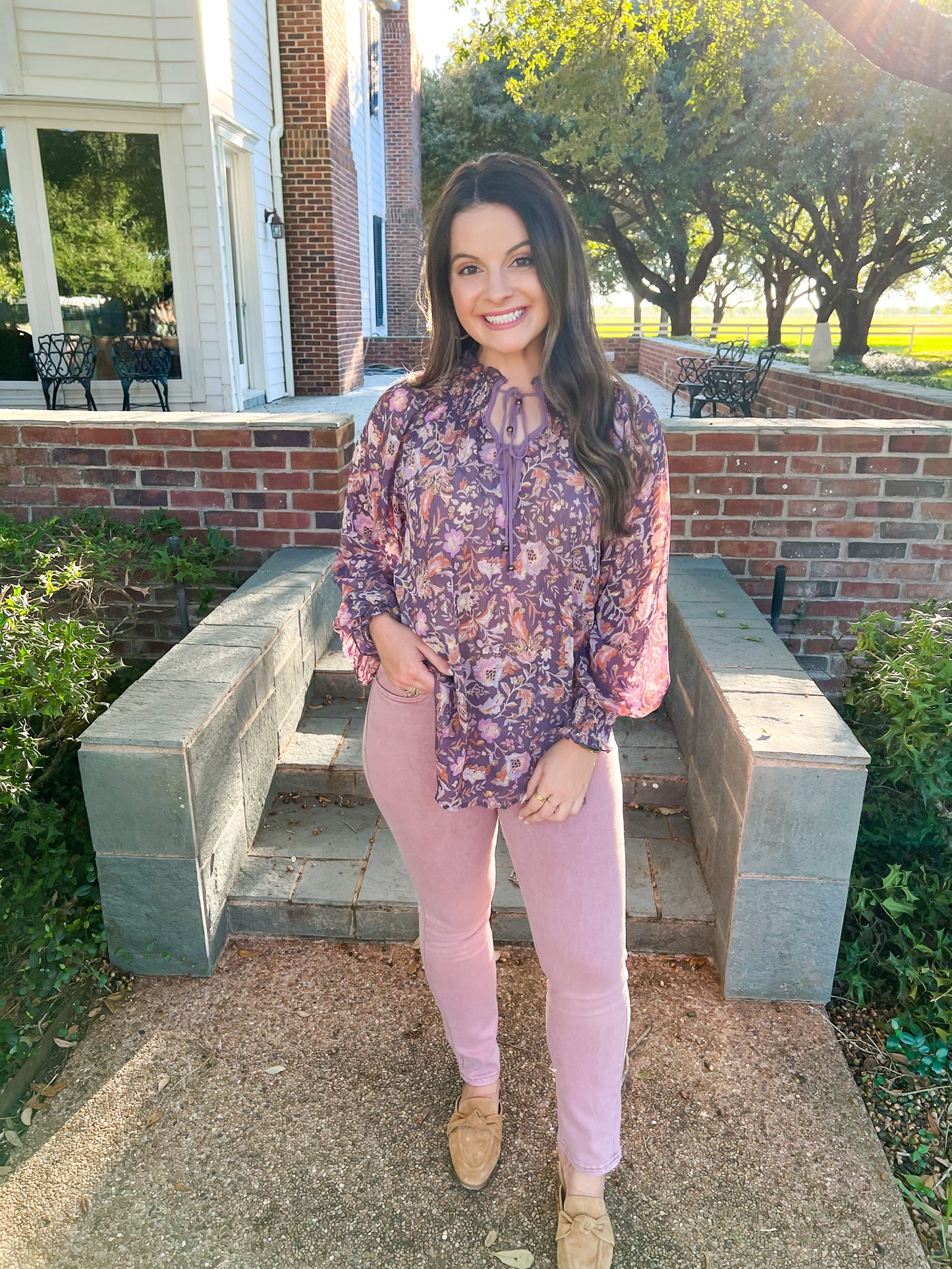 Mono Ruched Raglan Sleeve Top - Golden Iris - Southern Belle Boutique