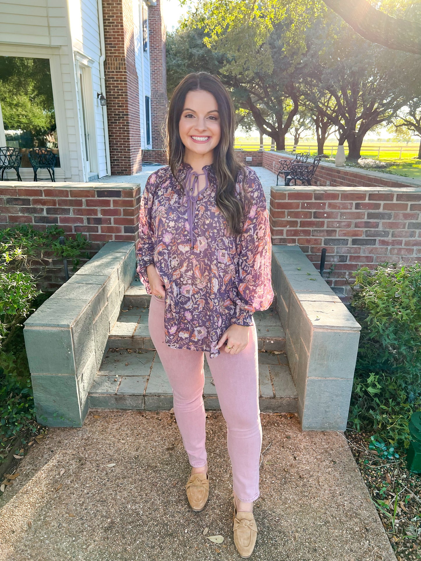 Mono Ruched Raglan Sleeve Top - Golden Iris - Southern Belle Boutique