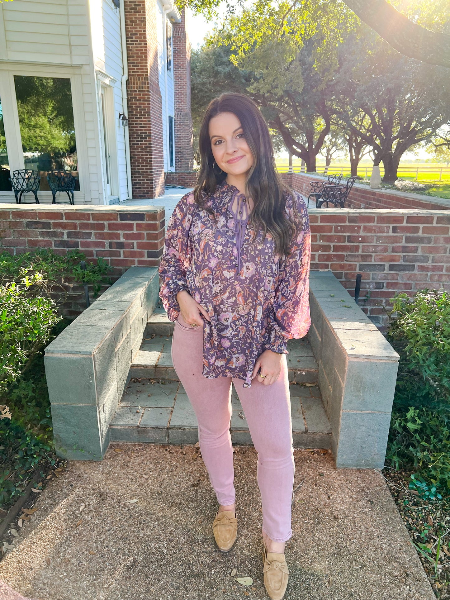 Mono Ruched Raglan Sleeve Top - Golden Iris - Southern Belle Boutique