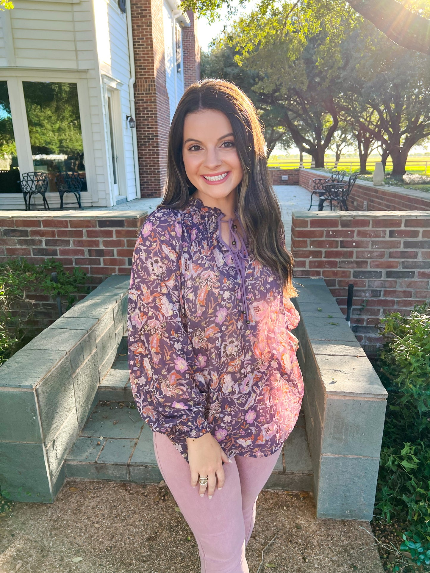 Mono Ruched Raglan Sleeve Top - Golden Iris - Southern Belle Boutique