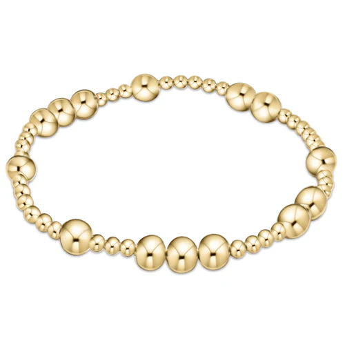 Hope Unwritten 6mm Bead Bracelet - Gold - Southern Belle Boutique