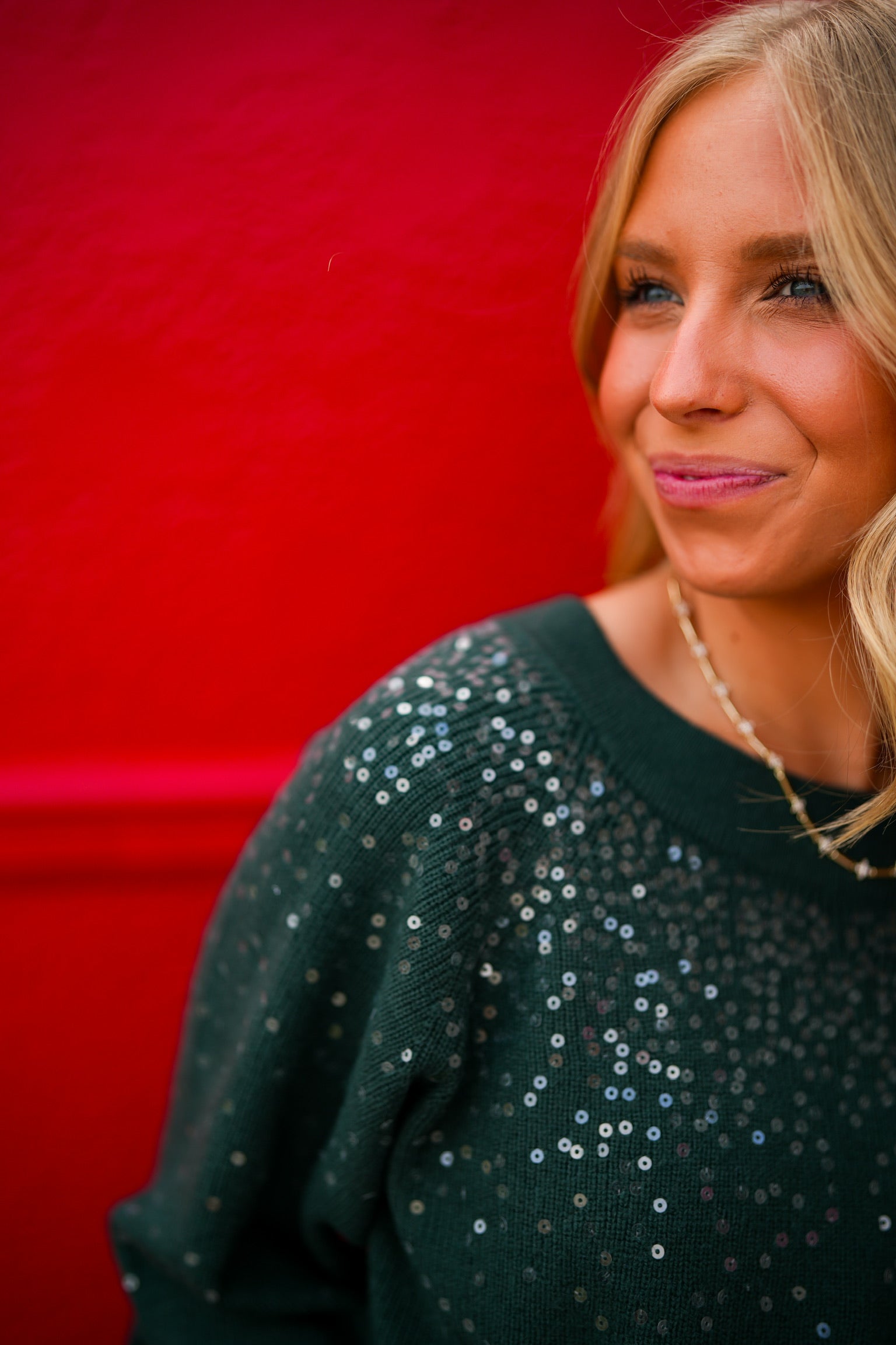 Kathleen Sequin Sweater - Black - Southern Belle Boutique