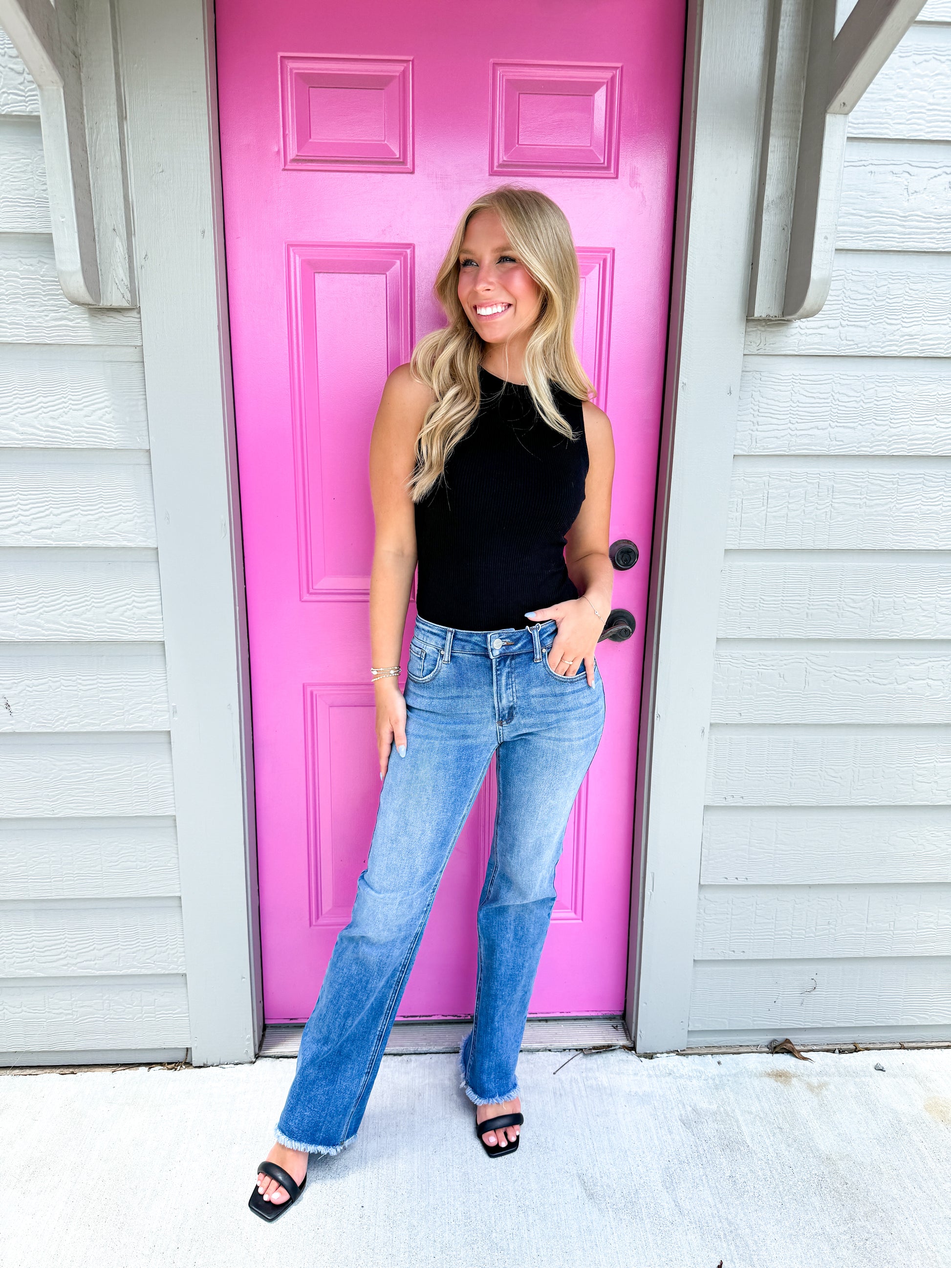 Black High Neck Ribbed Bodysuit - Southern Belle Boutique