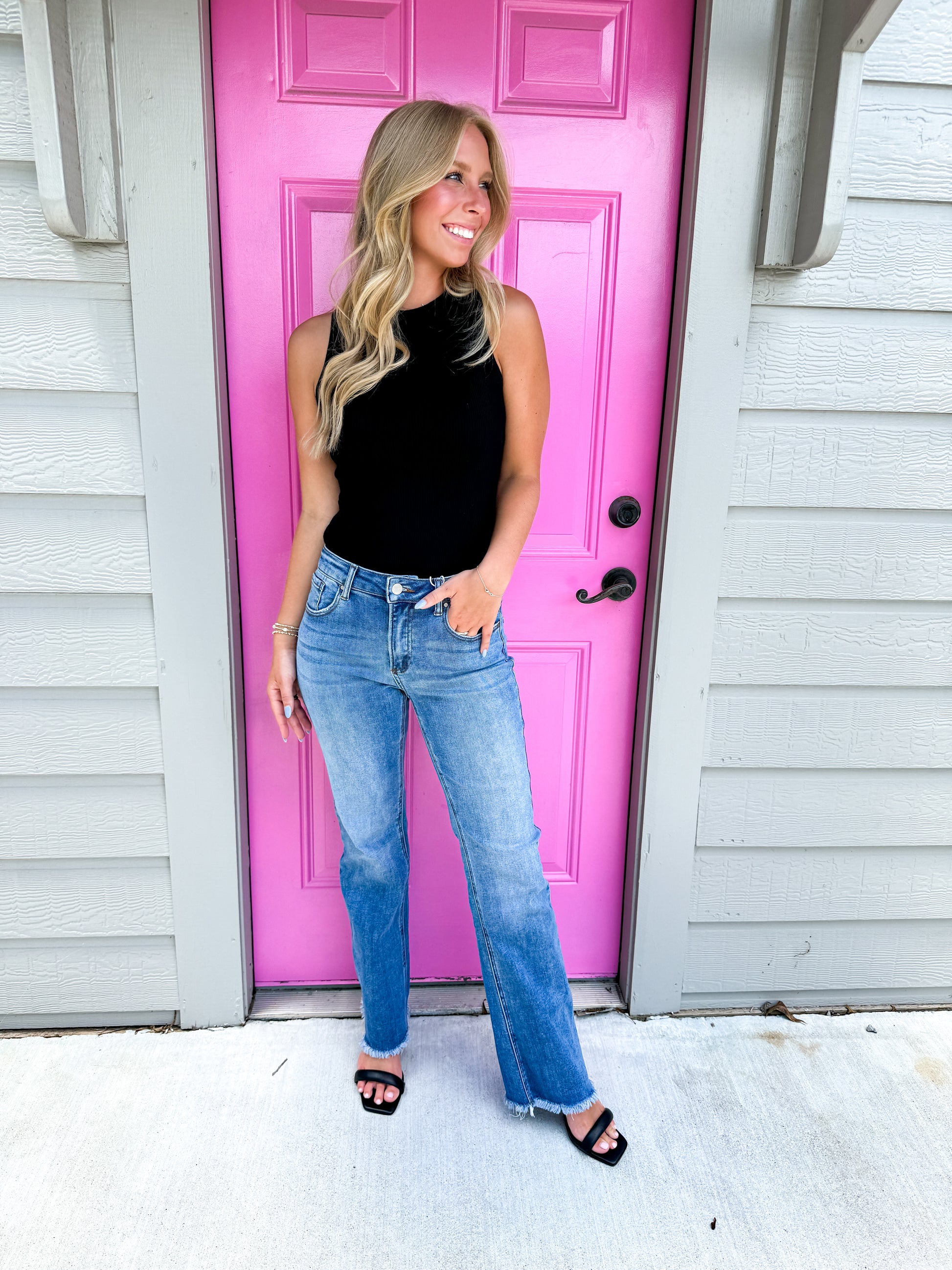 Black High Neck Ribbed Bodysuit - Southern Belle Boutique