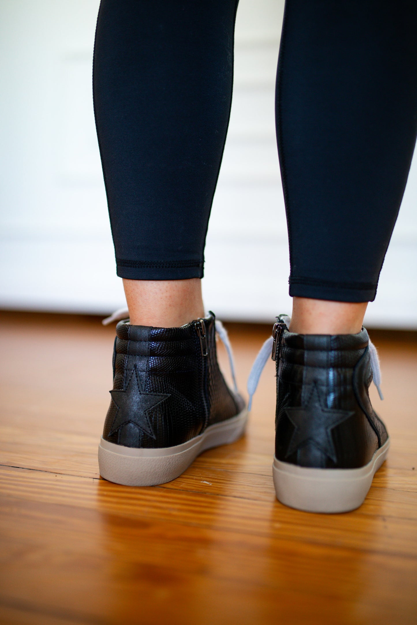 Rooney Black Snake Sneaker - Southern Belle Boutique