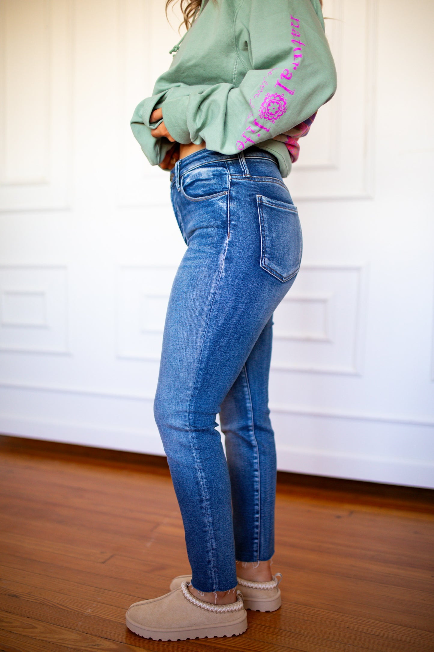 Charlize High Rise Cigarette Leg - Southern Belle Boutique