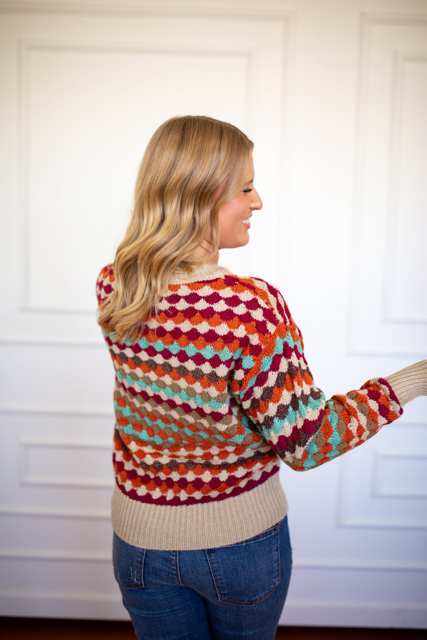 Fabienne Multi Color Sweater - Southern Belle Boutique