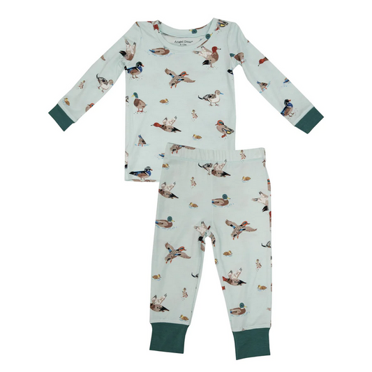 Ducks L/S Loungewear Set Green - Southern Belle Boutique