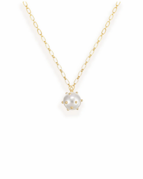 Carolina Drop Necklace in Pearl - Southern Belle Boutique