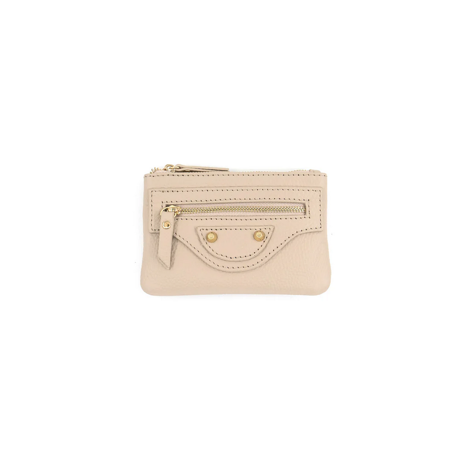 Beige Leather Wallet
