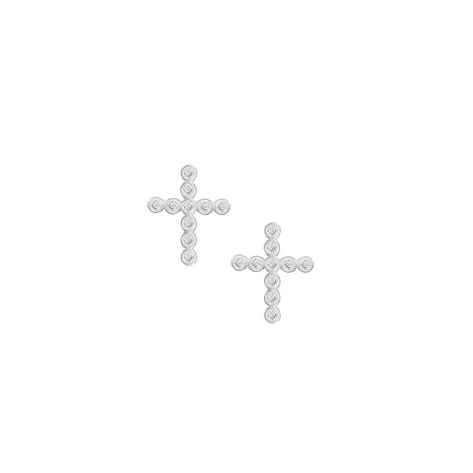 Legacy Cross Stud Earrings - Silver - Southern Belle Boutique
