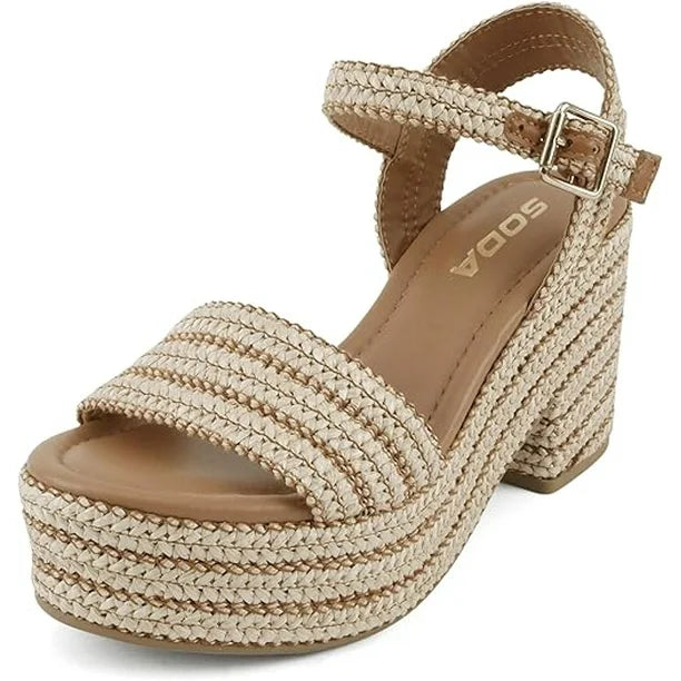 Soda Castle Espadrille Chunky Braided Sandals - Southern Belle Boutique
