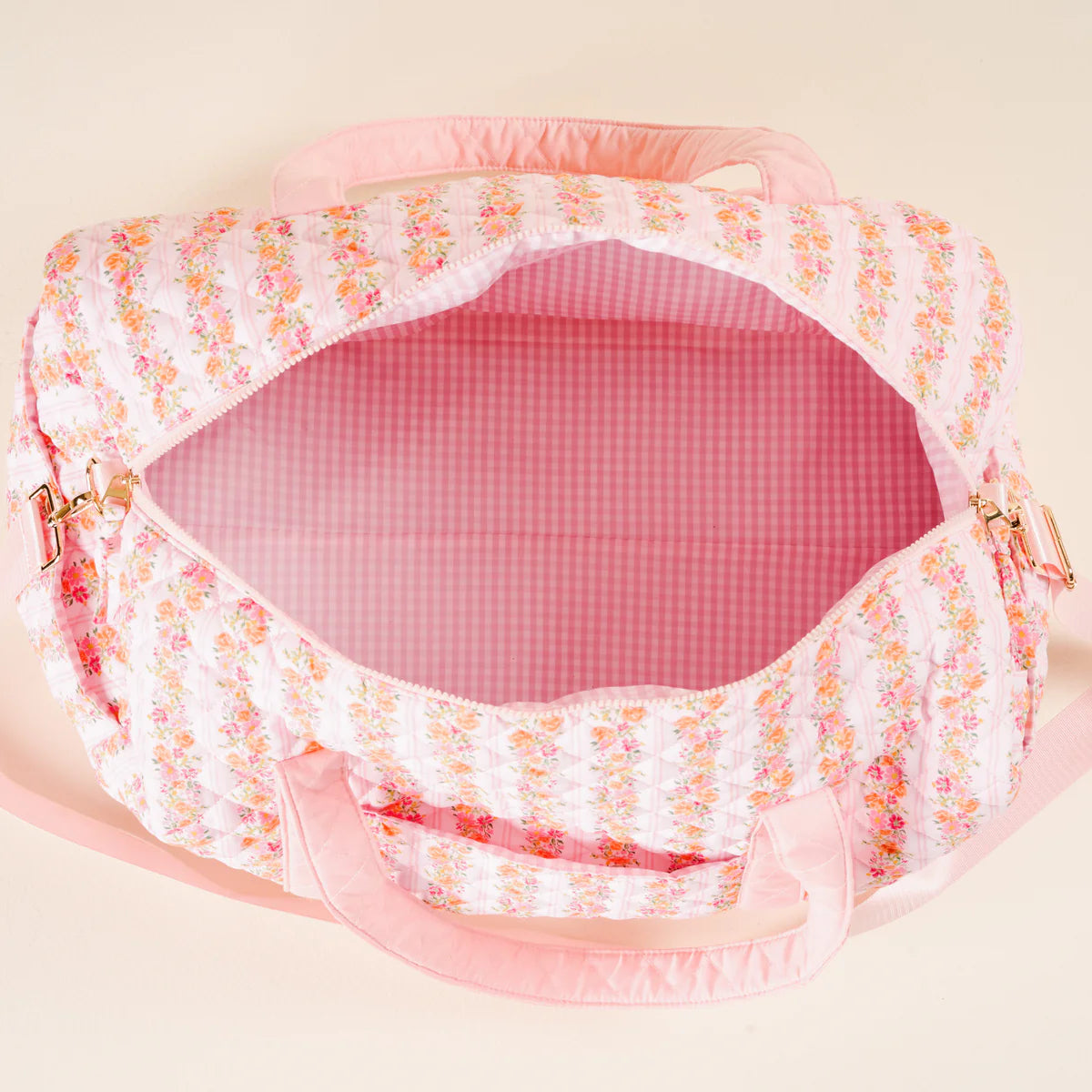 On-The-Go Quilted Weekender Bag-Petal Parade Pink - Southern Belle Boutique