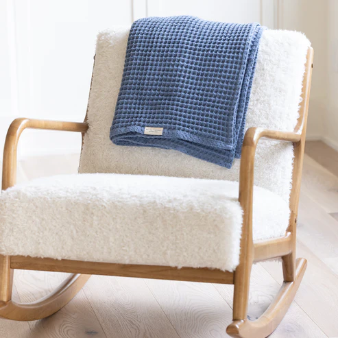 Waffle Baby Blanket Rain - Southern Belle Boutique