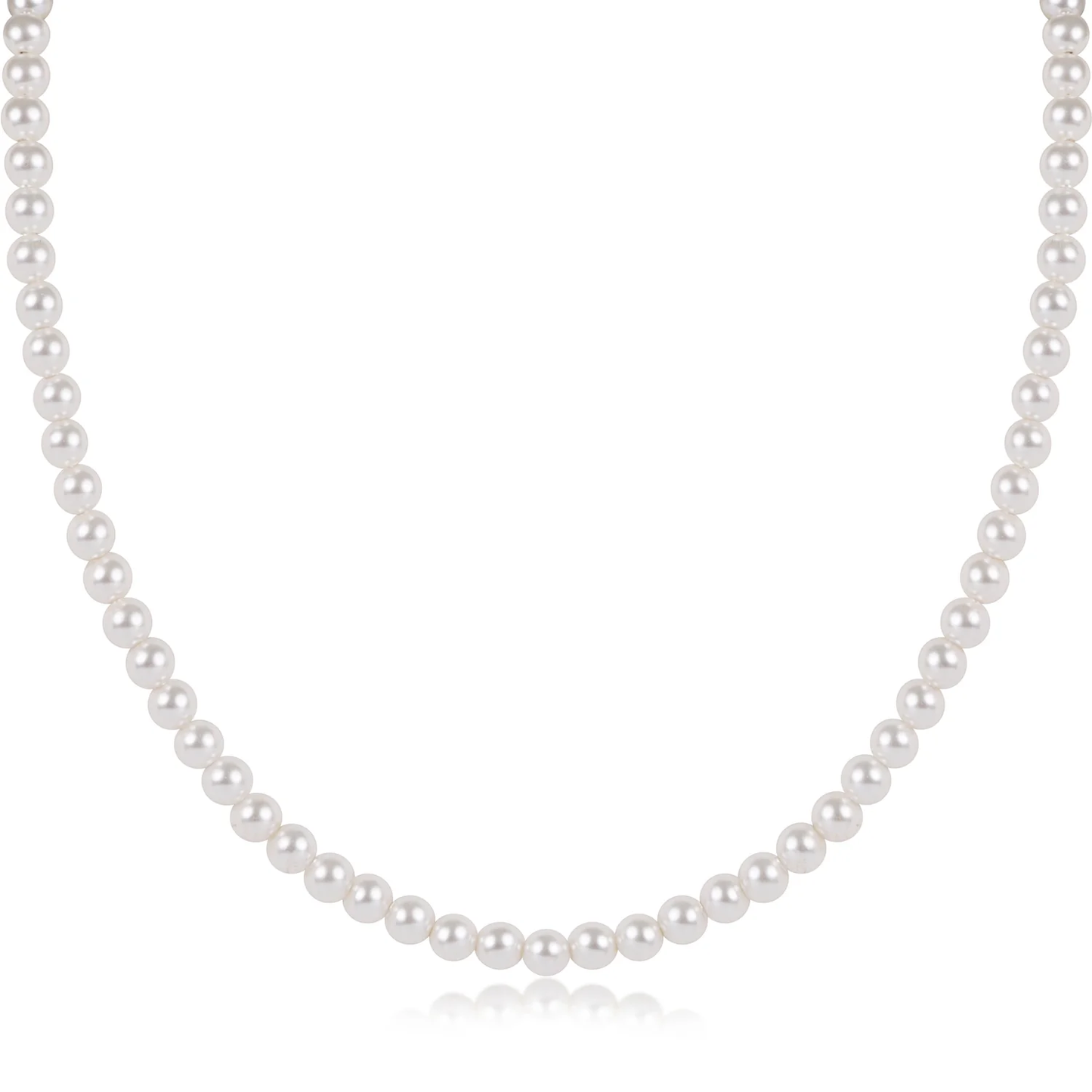 17" Choker Beaded - Classic Pearl 4MM - Southern Belle Boutique