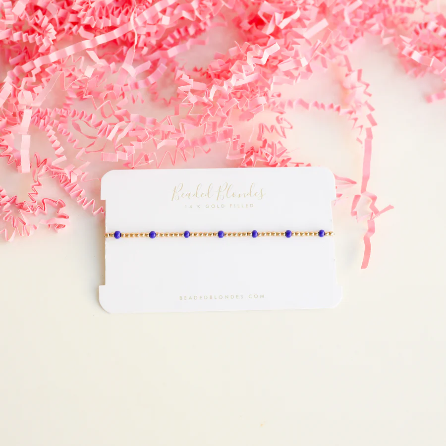 Blue - Dainty Poppi Bracelet - Southern Belle Boutique