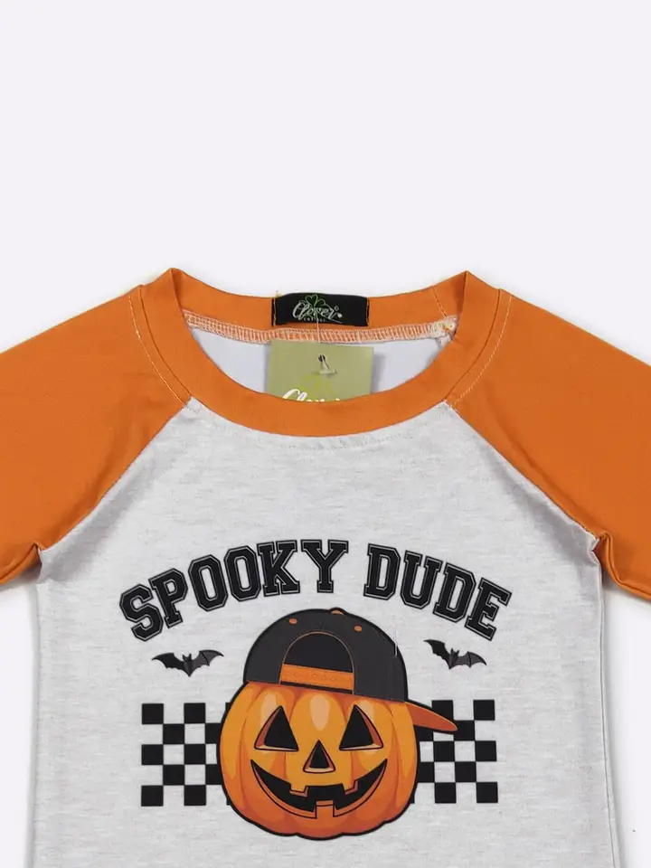 Spooky Dude Boy Raglan - Southern Belle Boutique