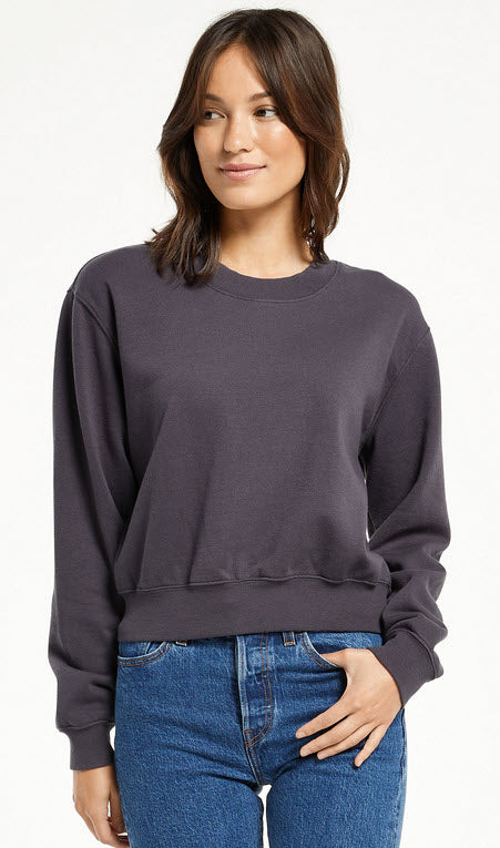 Classic Crew Sweatshirt Shadow - Southern Belle Boutique
