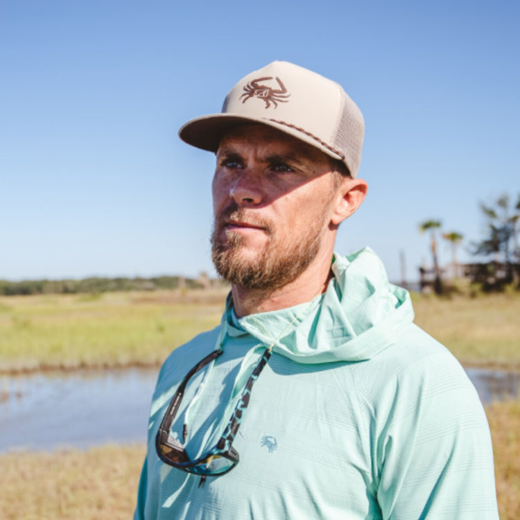 Drifter 5 Panel Snapback Hat - Khaki