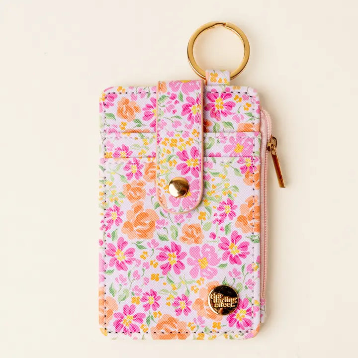 Keychain Wallet - Secret Garden Pink - Southern Belle Boutique
