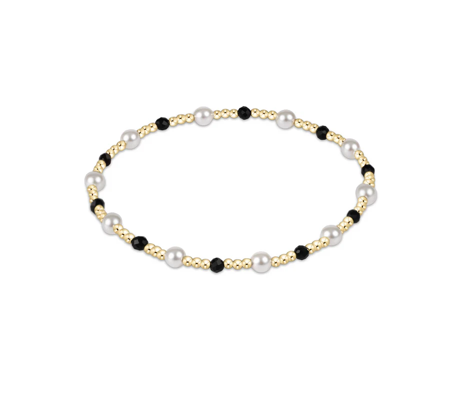 Pearl Sincerity Pattern 4MM Bead Bracelet - Faceted