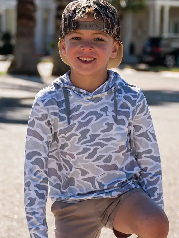 Youth Performance Hoodie - White Camo - Southern Belle Boutique