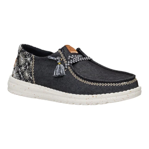 Wendy Funk Embroidered - Floral Black - Southern Belle Boutique