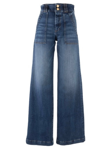 Jodi High Rise Wide Leg Front Pocket - Fairness - Southern Belle Boutique