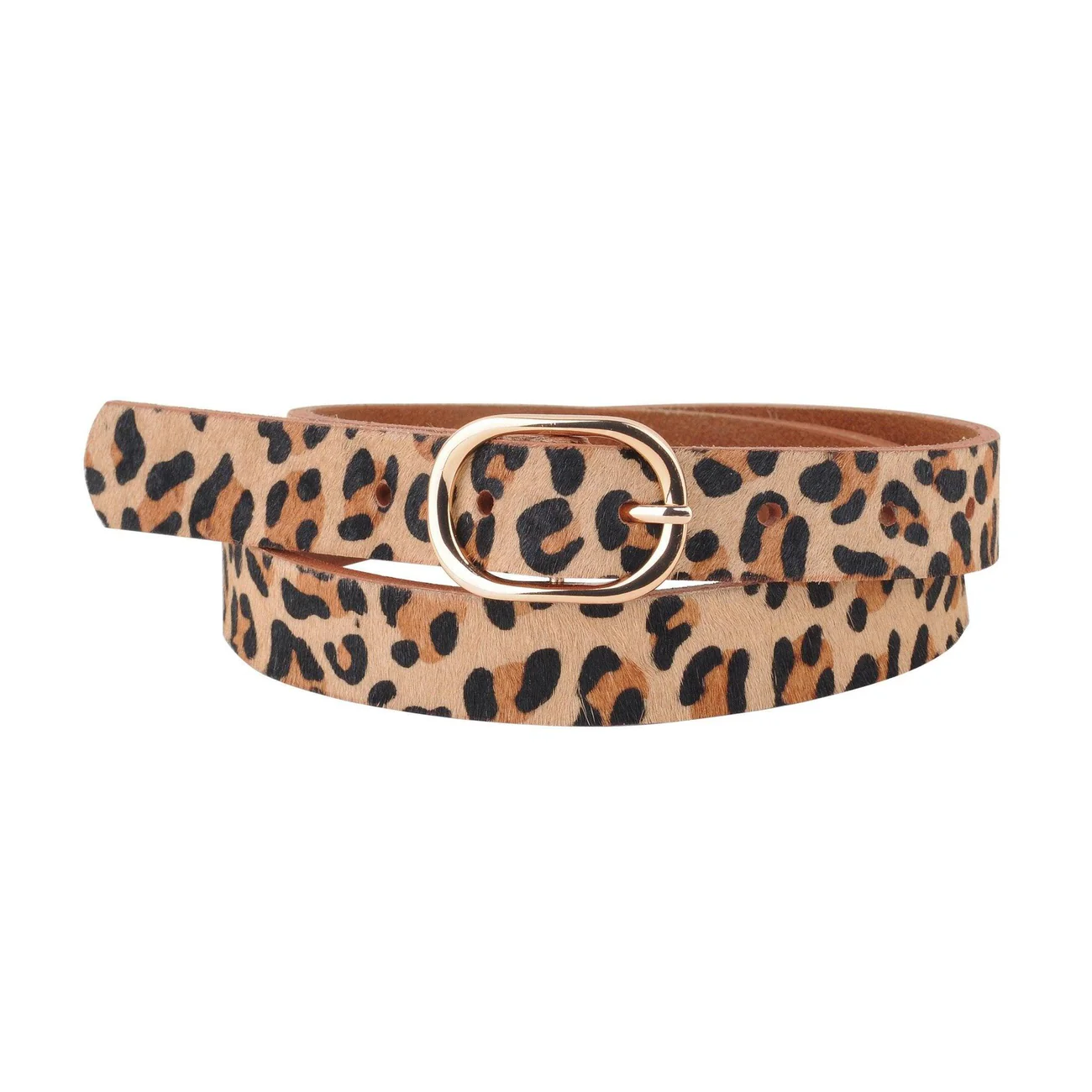 Leather Calf Hair Genuine Leather Belt