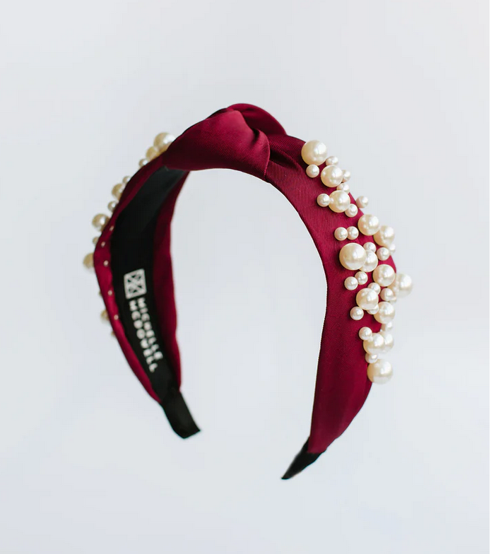 Samson Headband | Maroon + Gray - Southern Belle Boutique
