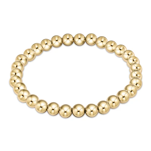 Classic Gold 6mm Bead Bracelet - Southern Belle Boutique
