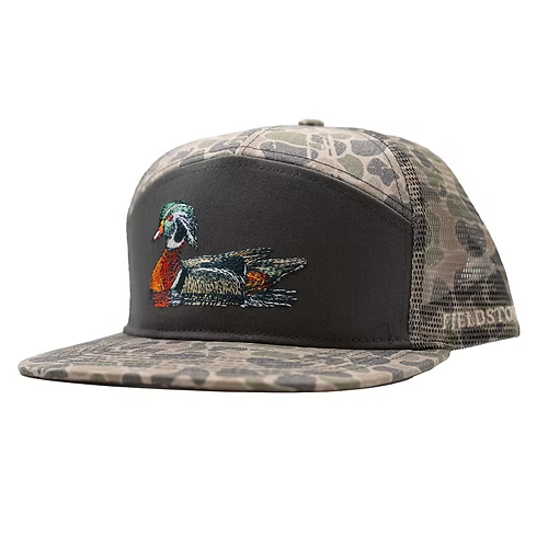 Youth 7 Panel Backwoods Camo Wood Duck Hat - Southern Belle Boutique