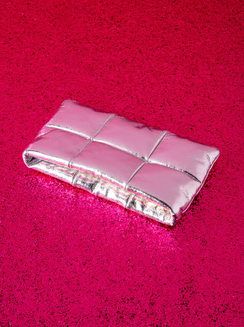 Skyler Zip Pouch - Silver - Southern Belle Boutique