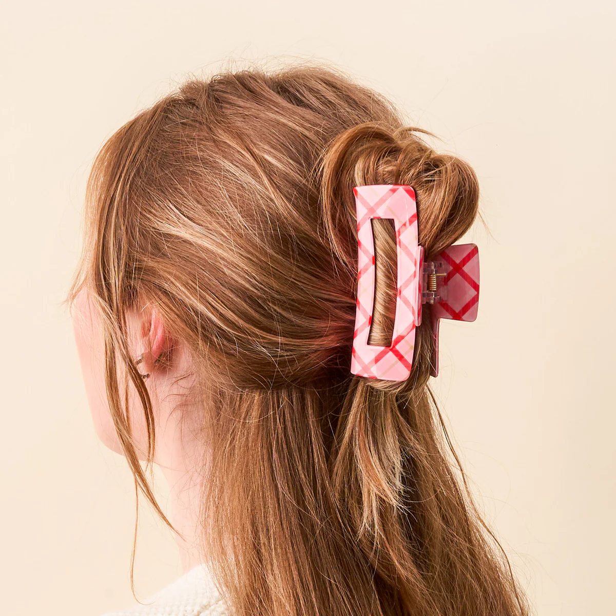 Festive Plaid Claw Clip - Southern Belle Boutique