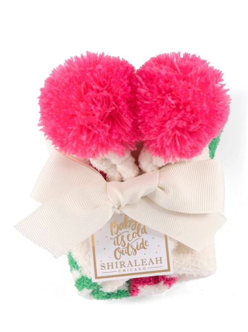 Grinch Home Sock, Ivory - Southern Belle Boutique