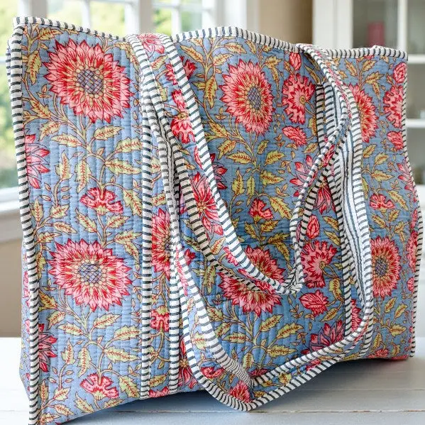 September Haze Floral Tote Bag - Southern Belle Boutique