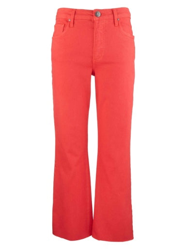 Kelsey High Rise Ankle Flare Jean - Strawberry - Southern Belle Boutique