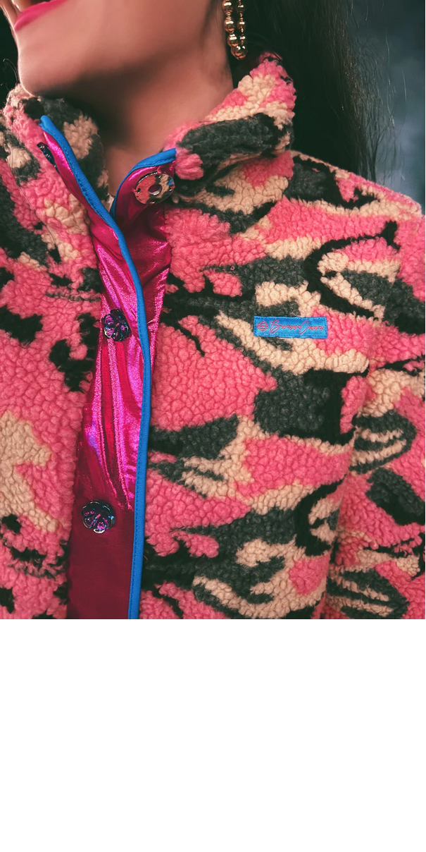 Brianna Cannon Pink Camo Pile Fleece Jacket - Southern Belle Boutique