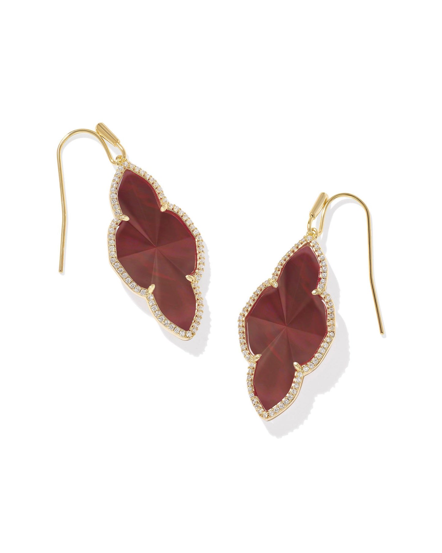 Abbie Pave Frame Drop Earrings - Southern Belle Boutique