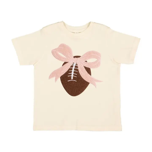 Coquette Football Patch Short Sleeve Tee - Southern Belle Boutique