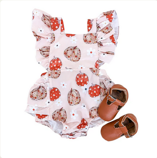 Harvest Ruffle Romper - Southern Belle Boutique