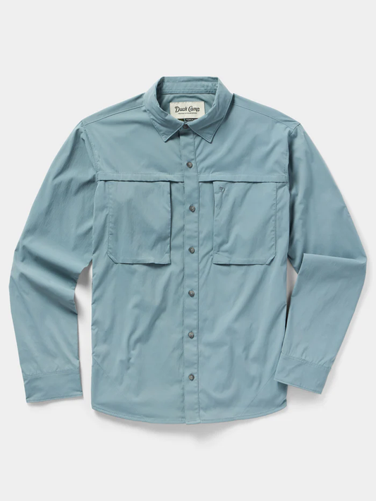 M's Lightweight Fishing Shirt Long Sleeve - Trooper - Southern Belle Boutique