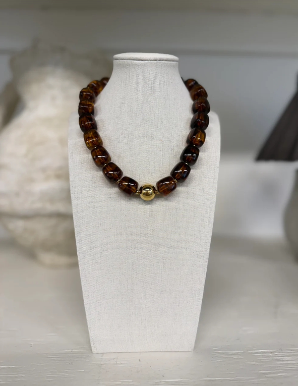 Chunky Beaded Necklace -