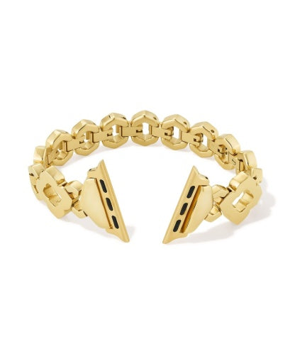 Medallion Watch Band in Gold Tone Stainless Steel - Southern Belle Boutique