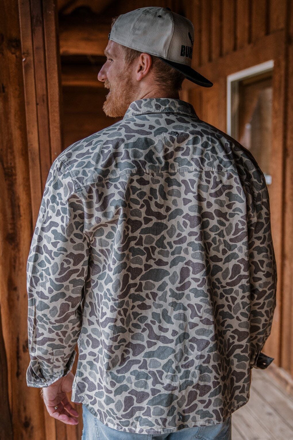 Cotton Twill Button Up LS - Classic Deer Camo - Southern Belle Boutique