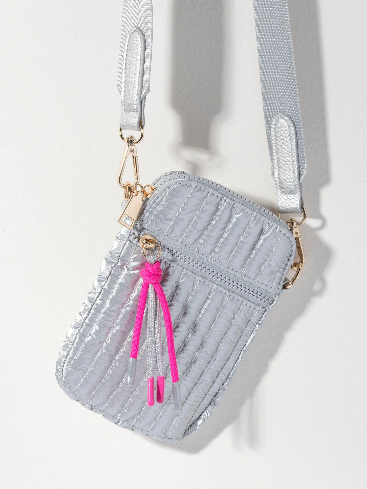 Logan Phone Holder, Silver - Southern Belle Boutique