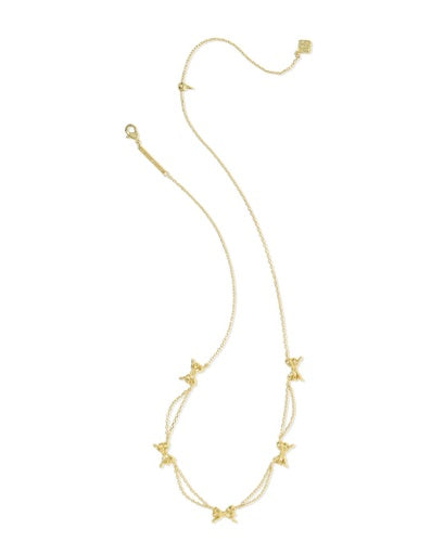 Bow Strand Necklace Gold