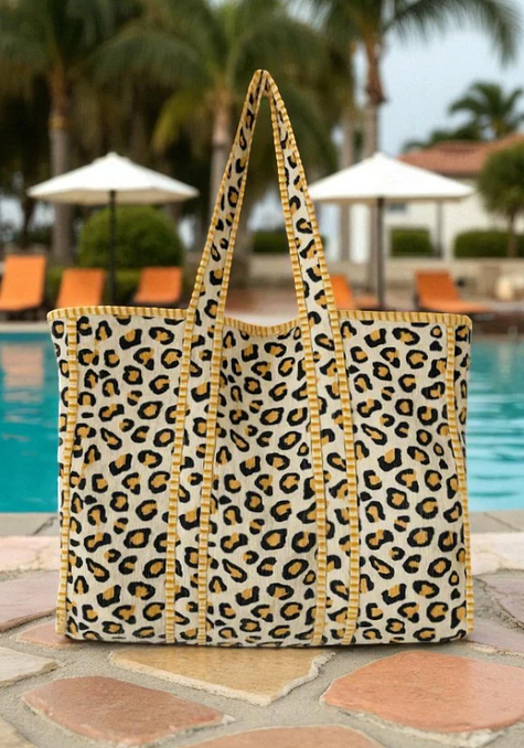 The Wild One Cheetah Print Tote Bag - Southern Belle Boutique