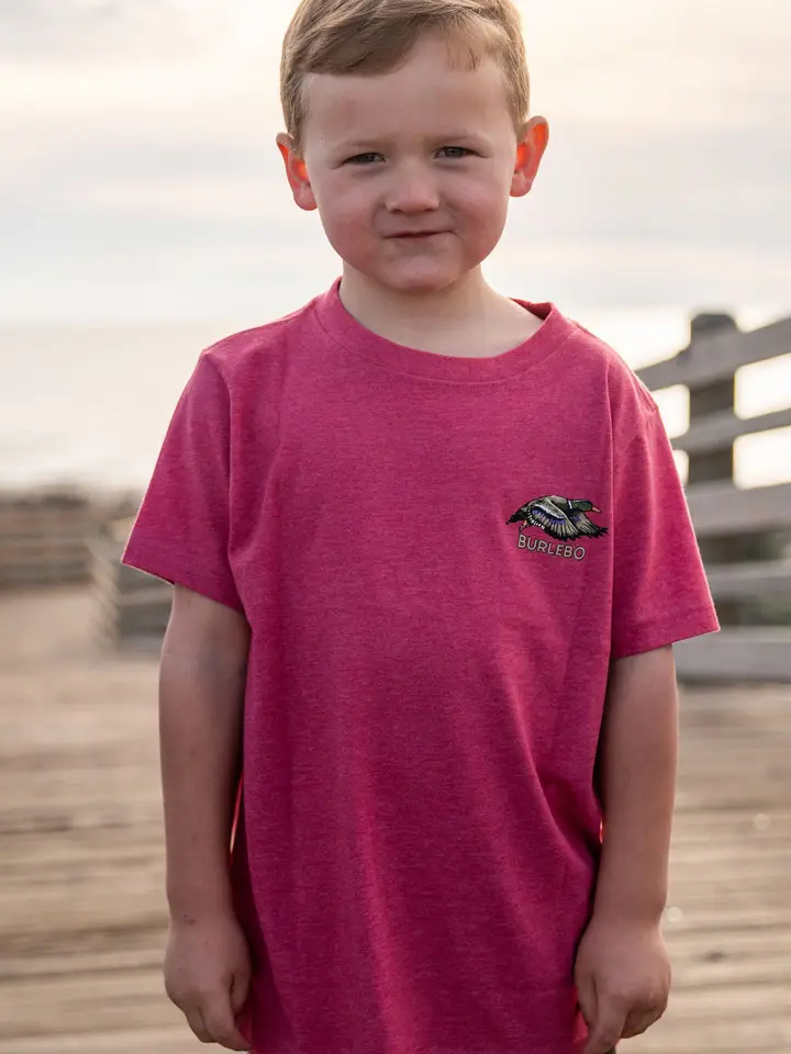 Flying Duck Youth Tee - Heather Crimson - Southern Belle Boutique